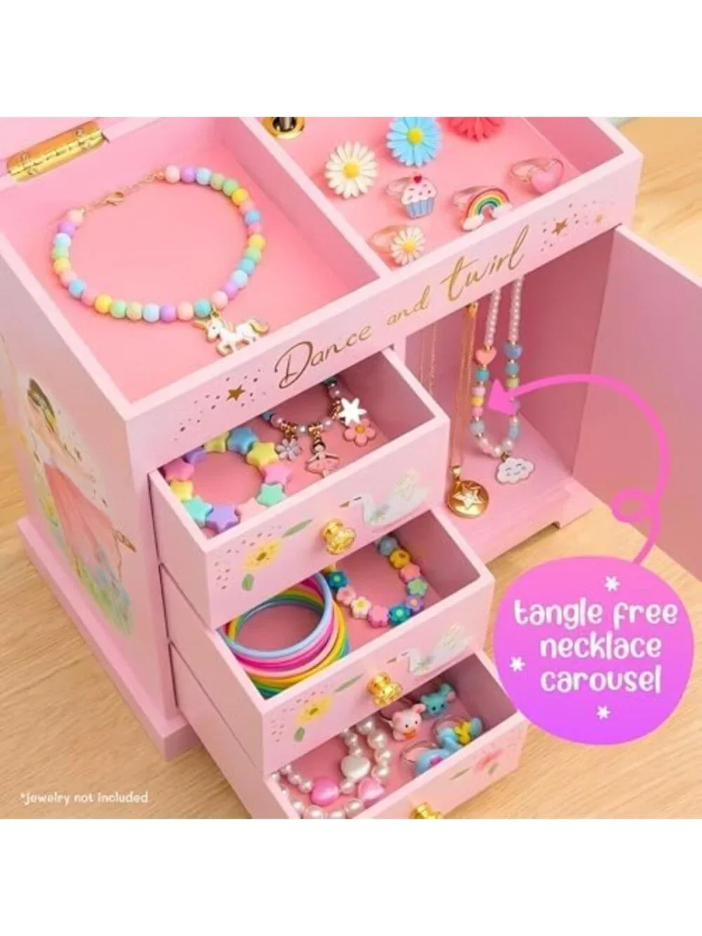 Musical Ballerina Jewelry Box for Girls - Enchanting Gift & Keepsake Storage